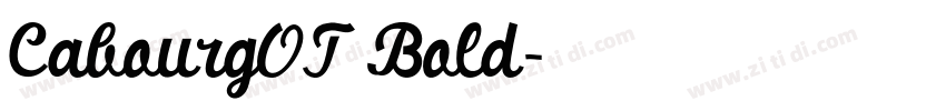 CabourgOT Bold字体转换